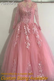 Illusion Sky Blue Quinceanera Dress Floor Length Sweet High Neck For Party Luxury Embroidery Ball Gown Prom Dress Plus Size