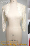 Long Sleeves Bride Bolero Women Lace Wedding Accessories Chaquetas Para Mujer Elegant Cape Femme Jacket Party Wraps Novia