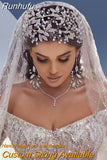 Luxury Bridal Hair Tiara Rhinestone Headband Handmade Wedding Hair Accessories Women Headdress Pageant Headpiece HP398