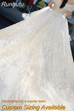 New Off The Shoulder Wedding Dress Sweep Train Ball Gown Wedding Gown Vestido De Noiva Luxury Prinecess Bride Dress