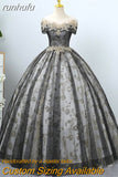 O-Neck Quinceanera Dresses short Sleeve Party Prom Ball Gown Classic Lace Embroidery Vintage Plus Szie Vestidos De 15 Anos