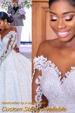 Luxury Women Lace Decal Mermaid Wedding Dress Sexy Off Shoulder Dubai 2023 Premium Gown De Mariée Plus Size Customized