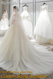 Off The Shoulder Light Wedding Dress 2023 New Bridal Dress Ball Gown Tulle Wedding Dress