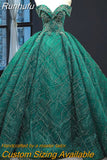 Colorful Lace Wedding Dress Party Prom Dress Shinny Beading Off The Shoulder Ball Gown Wedding Gowns
