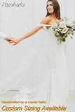 Bohemian Wedding Dresses Mermaid Simple Elegant Strap Sweetheart Bridal Gowns Sexy Backless Sleeveless Beach Party Robe De