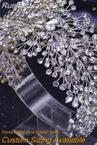 Luxury Bridal Hair Tiara Rhinestone Headband Handmade Wedding Hair Accessories Women Headdress Pageant Headpiece HP398