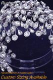 HP415 Rhinestone Bridal Headband Woman Tiara and Crown Wedding Hair Accessories Bride Headdress Banquet Headwear Party