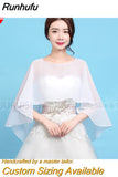 Cape Bolero Women Femme Mariage Chalas Mujer Evening Wedding Bridal Jacket Wraps Accessories Peleryna Cloak Boda Shawl