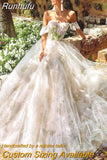 Formal A-Line Wedding Dresses Sweetheart Flower Printed Bridal Gowns Boho Beach Appliques Evening Wedding Gowns Custom Size