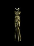 Vintage Mermaid One Shoulder Green Satin Long Evening Party Gowns Evening Formal Dresses Prom Dress HZ1214
