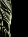 Vintage Mermaid One Shoulder Green Satin Long Evening Party Gowns Evening Formal Dresses Prom Dress HZ1214
