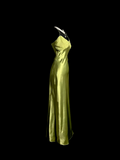 Vintage Sheath Spaghetti Straps Green Long Evening Party Gowns Formal Dresses Prom Dresses HZ1214