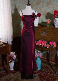 ??90s Retro Chiffon Ruffles Prom Dress ??Charming Evening Dress for Quinceanera&Graduation HZ1108
