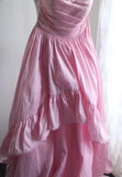 A-Line Spaghetti Strap Satin Long Bridesmaid Dress Birthday Quinceanera Dress Prom Dress HZ1108