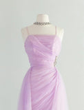 Sweet Pink Spaghetti Strap Tulle Short Prom Dress Homecoming Dress HZ1108
