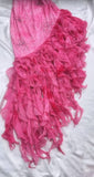 Pink Princess Style Beaded Chiffon Prom Dress for Party Glitter 90s Retro A-Line Evening Gown HZ1108