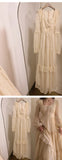 Vintage Palace Style Lace Chiffon Prom Dresses Fairytale Birthday Evening Gowns HZ1108