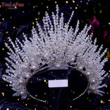 HP399 Vintage Bridal Crown And Tiara Shining Crystal Wedding Headband Bridal Hair Accessories Luxury Wedding Jewelry
