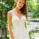 Wedding Dress Calssic Beach Wedding Dress Sleeveless V-neck Backless A-line Vestido De Noiva Robe De Mariee plus