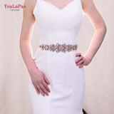 S12 Rhinestones Bridal Belt Bling Crystal Dress Applique Bridesmaids Belts Wedding Party Accessories Dress Decoration