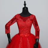 size White Red Wedding dress 2023 New Arrival Spring Summer 3 Quarter Sleeve Sweet Princess Bridal Gowns Vestidos De Novia