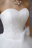 Novias Strapless Wedding Dress 2023 New Korean Style Ivory Princess Bride Frocks Bridal Gown Pluse size Vestido De Novia