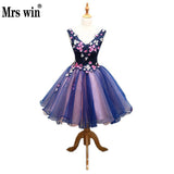 Dress 2023 V-neck Classic Flower Appliques Noble Mini Ball Gown Sweet Quinceanera Dresses Party Prom Formal Dress