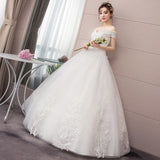 Dresses 2023 New The Sexy V-neck Lace Up Ball Gown Off The Shoulder Princess Elegant Vestido De Noiva
