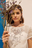 Boho Wedding Dress Plus Size Chiffon Beach Wedding Gown Lace Backless Sweep Train Bridal Gowns Boho Robe de mariee 2023 new