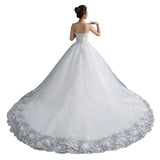High Quality See Through Wedding Dresses Ball Gowns Lace Up Bride Dres Vestidos De Novia Plus Size Customized Dress