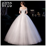 Fashion Classic Simple Korean Sweetheart Wedding dress plus size off the shoulder Bow Vestidos De Noiva 2023 Robe De Mariage