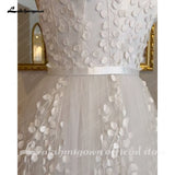 Boho Spaghetti Straps Lace A Line Beach Wedding Dress 2023 Wedding Gown for Bridal Open Back sukienki weselne damskie