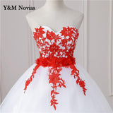 New 5 Colors Fashion Classic Sweet Strapless Quinceanera Dresses Party Prom Dress Lace Embroidery Ball Gown Plus Size