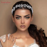 Bridal Tiara Rhinestone Woman Girls Headband for Party Wedding Hair Accessories Pageant Headwear Bridal Headpiece HP266