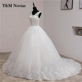 Embroidery 2023 Spring Africa Style Wedding Dress Long Train Sweet Elegant Plus Size Vestido De Noiva Bride V Neck 7