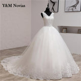 Embroidery 2023 Spring Africa Style Wedding Dress Long Train Sweet Elegant Plus Size Vestido De Noiva Bride V Neck 7