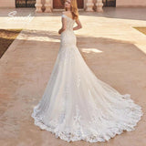 Wedding Dress Off The Shoulder Vintage Organza With Lace Embroidery Bride Gowns Back Zipper Ball Gown Robe De Mariee