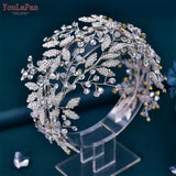 Luxury Bridal Hair Tiara Rhinestone Headband Handmade Wedding Hair Accessories Women Headdress Pageant Headpiece HP398