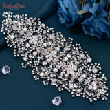HP240 Shiny Crystal Wedding Headpieces Bridal Floral Hair Accessories Alloy Flower Bridal Headbands Rhinestone Crowns