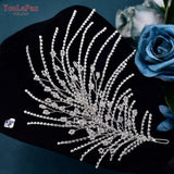 Rhinestone Headpiece for Woman Bridal Headband Wedding Hair Accessories Pageant Tiara Crystal Bride Headdress HP188