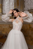 Sweetheart Neckline Wedding Dresses Lace Appliques Princess Bridal Gowns Custom Made Vestido De Noiva