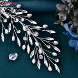 Rhinestone Bridal Comb Handmade Wedding Hair Accessories Woman Headpiece Bride Comb Pearls Hair Clip for Party HP546