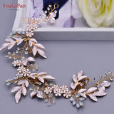 SH278 Shiny Alloy Leaf Belt for Wedding Dress Rhinestone Crystal Women Evening Gown Belt Bridal Waist Belt for Party
