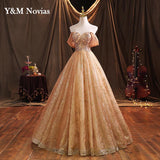 Novias Off Shoulder Giltter Quinceanera Dresses Ball Gown Tulle Flowers Formal Party Sweet 18 Vestidos Elegant Prom Dress