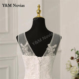 Novias Off Shoulder Plus Size V neck Wedding Dress 2023 New Vestido De Noiva Train or Floor Custom Made Bridal Tulle Mariage