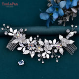 Woman Hair Comb Bridal Headdresses Wedding Hair Accessories Bride Tiara Hair Clip Pageant Headwear for Party HP523