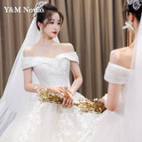 Sweetheart Boat Neck Style China Wedding Dress Vintage Lace Embroidery Pluse Size Vestidos De Novia Bride Gowns Marriage