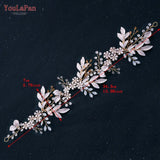 SH278 Shiny Alloy Leaf Belt for Wedding Dress Rhinestone Crystal Women Evening Gown Belt Bridal Waist Belt for Party