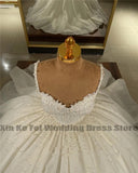 Women's Wedding Dresses Shiny Bead String Elegant Sweetheart A-Line Princess Bridal Gowns Formal Beach Party Plus Size