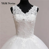 Embroidery 2023 Spring Africa Style Wedding Dress Long Train Sweet Elegant Plus Size Vestido De Noiva Bride V Neck 7